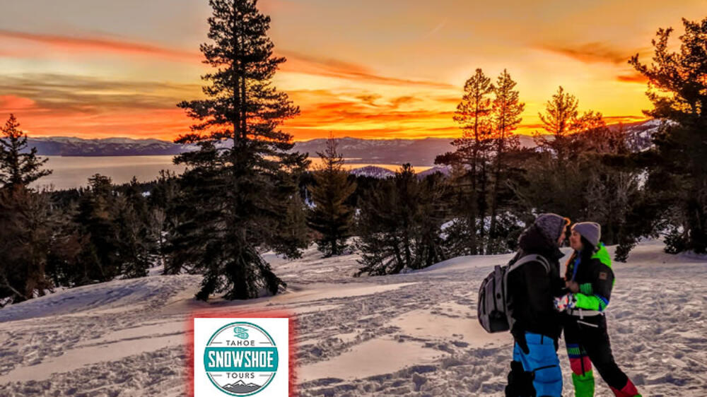 Sunset over Tahoe Snowshoe Tour